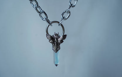 Moon Moth Crystal Pendant (Holographic)