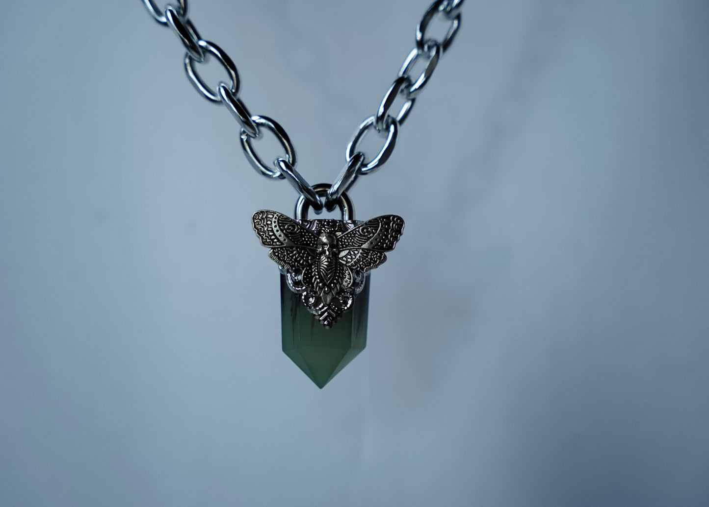 Skullerfly Crystal Pendant