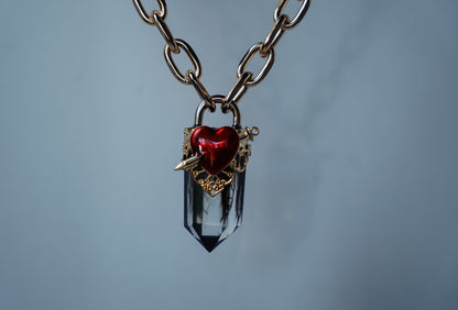 Poison Heart Crystal Pendant