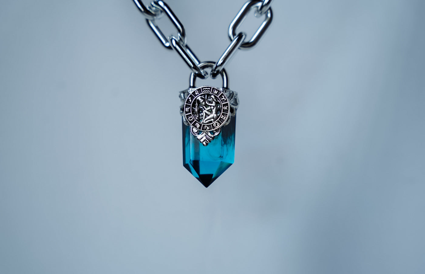 The Water Bearer - Aquarius Crystal Pendant